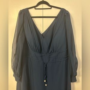 Azazie Sage size A24 Navy